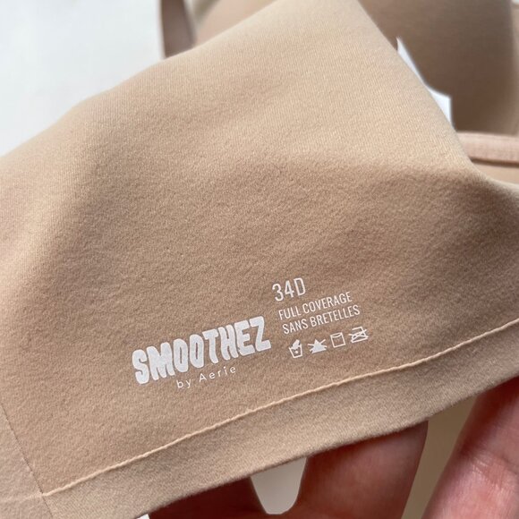 Aerie SMOOTHEZ Full Coverage Lightly Lined Bra Sands Size 34D NEW NWT - Picture 5 of 6